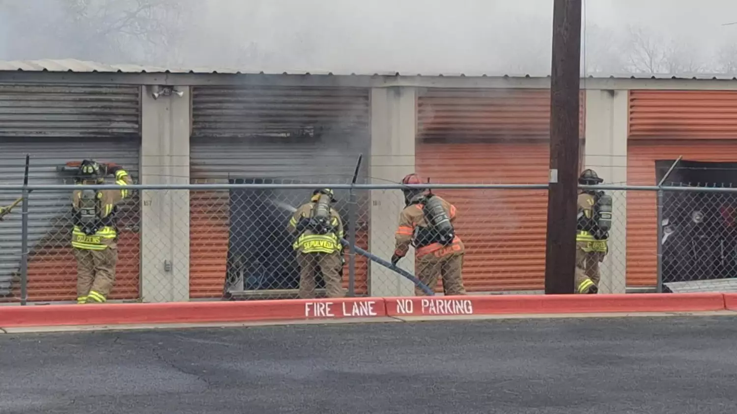 Storage unit fire